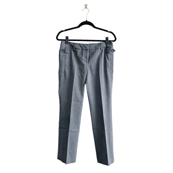 Haggar Womens Pants Trouser Slacks Gray Silver Threads Petite Size 6 - Picture 2 of 10